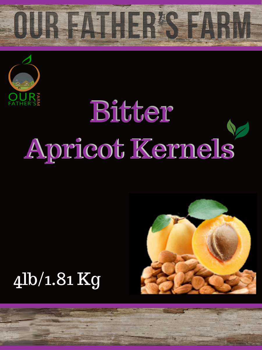 4LBS/ 1.8KG - BITTER RAW APRICOT KERNELS