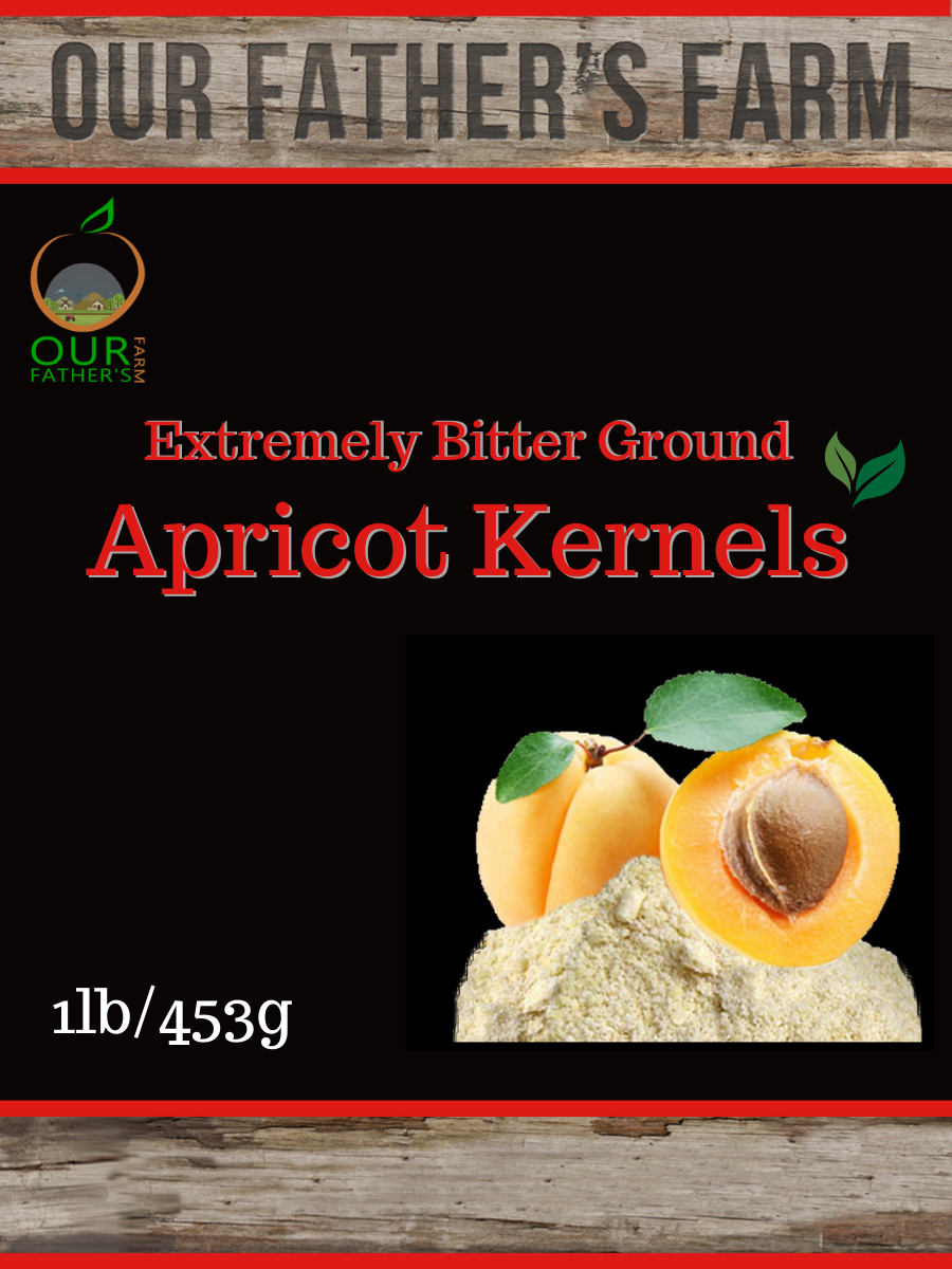 1LB / 454G -Ground EXTREMELY BITTER RAW APRICOT KERNELS