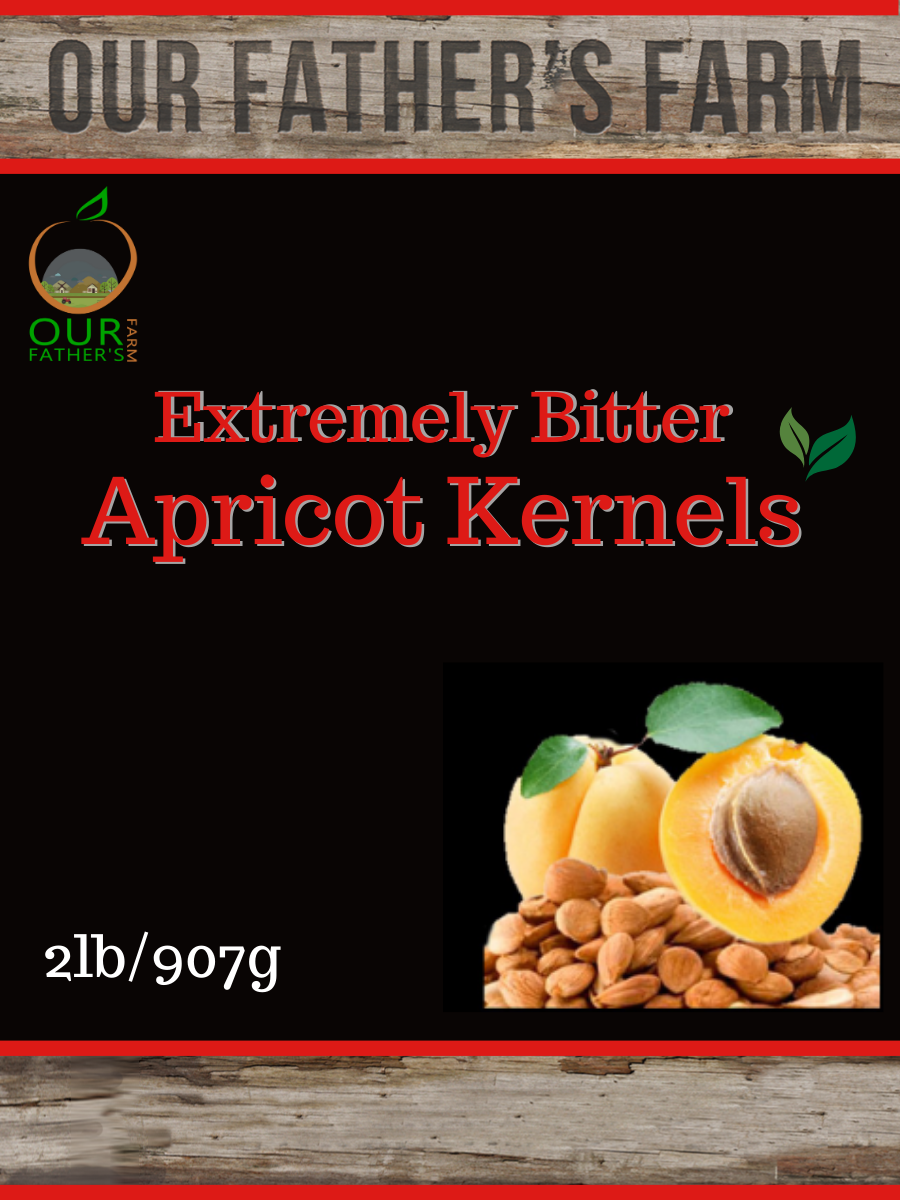 2LBS / 908G -EXTREMELY BITTER RAW APRICOT KERNELS