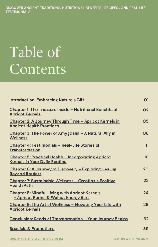 Seeds of Vitality: Unlocking the Power Within Apricot Kernels E-Book